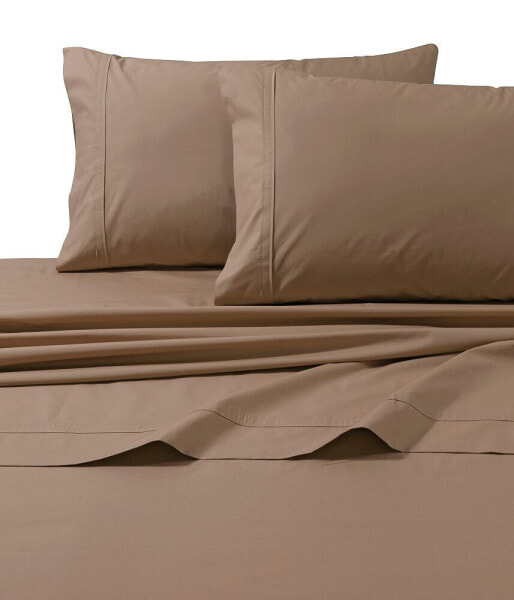 300 Thread Count Cotton Percale Extra Deep Pocket Cal King Sheet Set