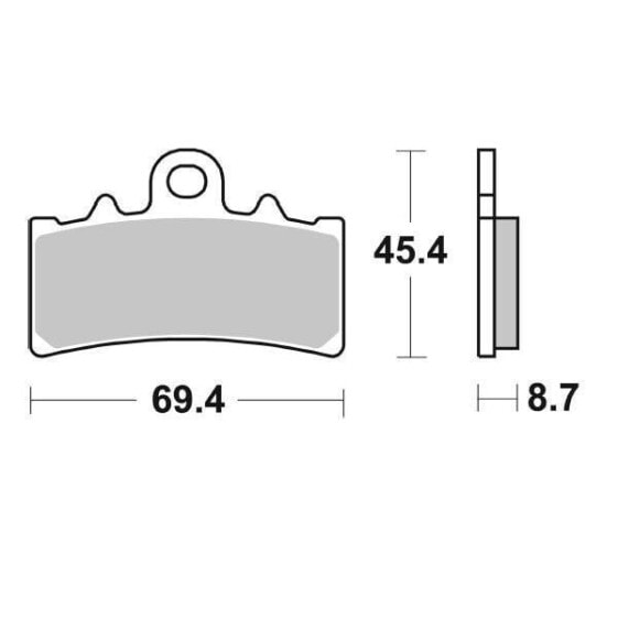 MOTO-MASTER BMW 413203 Sintered Brake Pads