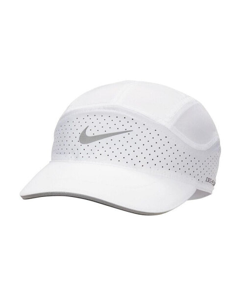 Men's and Women's White Reflective Fly Performance Adjustable Hat