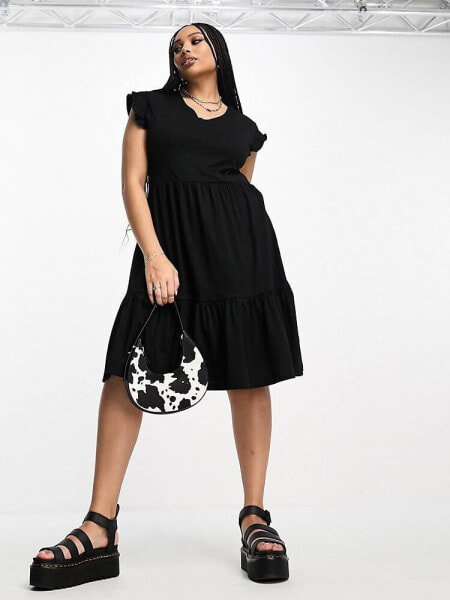 Платье ONLY Curve – Мини в черном цвете