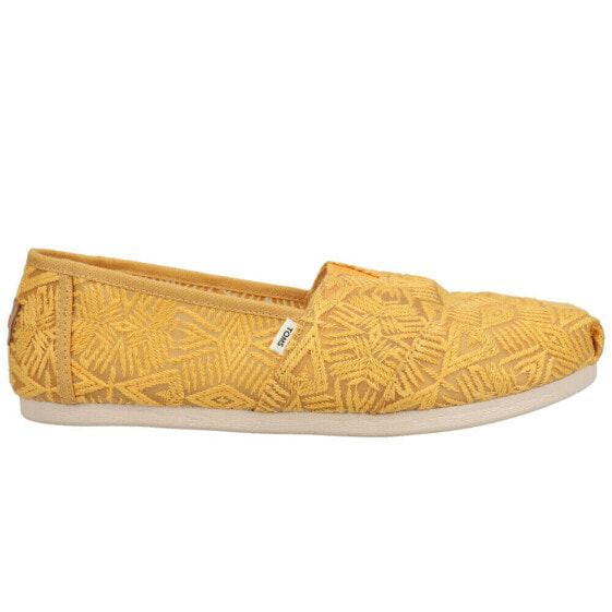 TOMS Alpargata Slip On Womens Yellow Flats Casual 10016242-700