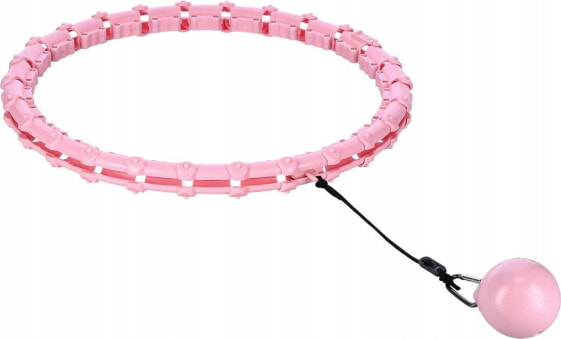 HMS HHW11 PLUS SIZE HULA HOP LIGHT PINK Z WYPUSTKAMI I OBCIĄŻNIKIEM HMS