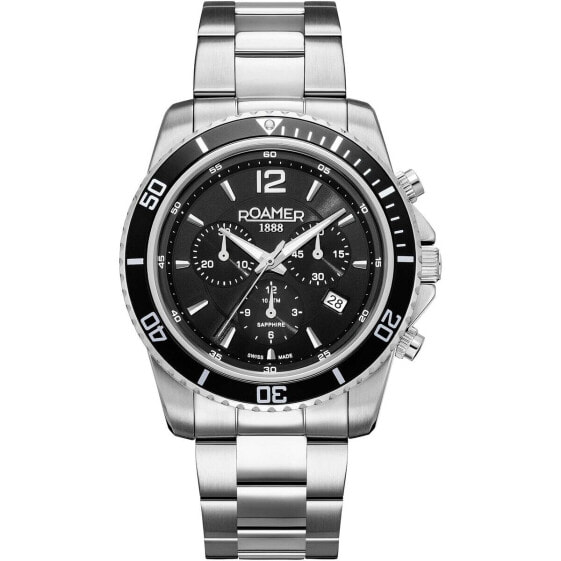 Мужские часы Roamer 862837-41-55-20 Чёрный Серебристый