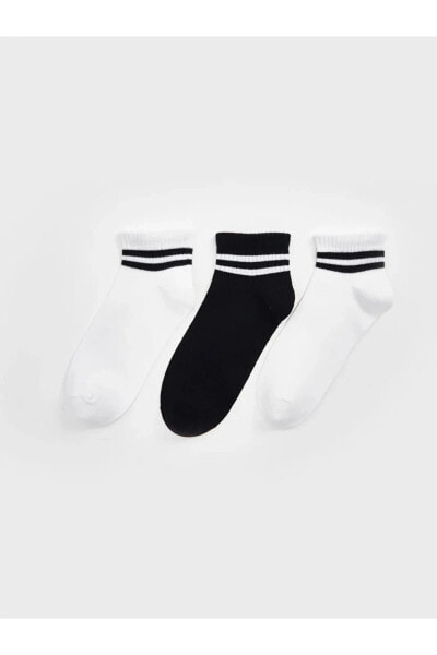 LCW DREAM Çizgili Kadın Patik Çorap 3'lü Paket