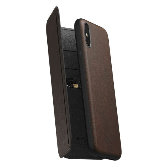 NOMAD Tri Folio Leather Rugged iPhone XS Max Cover