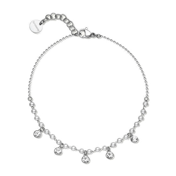 Charm steel leg bracelet with pearls Chant BAH89
