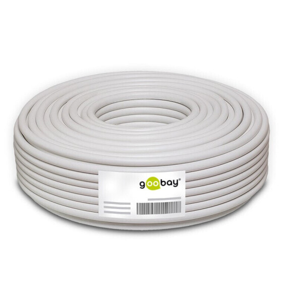 Goobay Speaker Cable - white - OFC CU - 10 m roll - diameter 2 x 2.5 mm2 - Eca - Oxygen-Free Copper (OFC) - 10 m - White