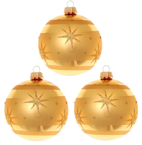 Xmas Night Komet, 3er Set, gold, 8cm