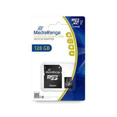 MEDIARANGE MR945 - 128 GB - MicroSDXC - Class 10 - UHS-I - 80 MB/s - 20 MB/s