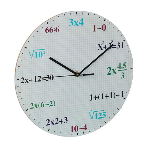 Wanduhr mit mathematischen Formeln