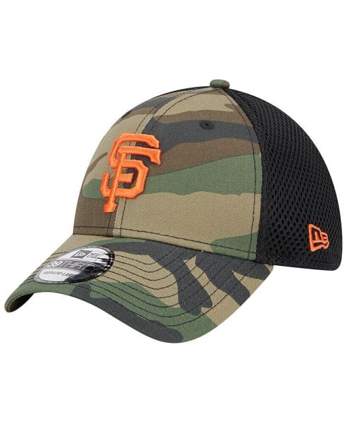 Бейсболка гибрид New Era San Francisco Giants 39THIRTY с рисунком в лесной камуфляжной тематике