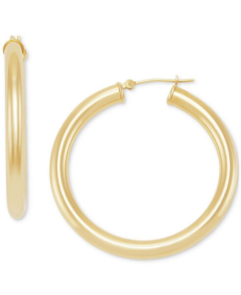 Серьги Macy's 14k Gold Large Polished Hoop