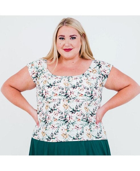 Plus Size Zoey Crop Swim Top