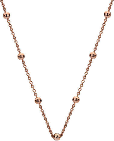 Silver chain Emozioni Rose Gold Cable with Ball CH004