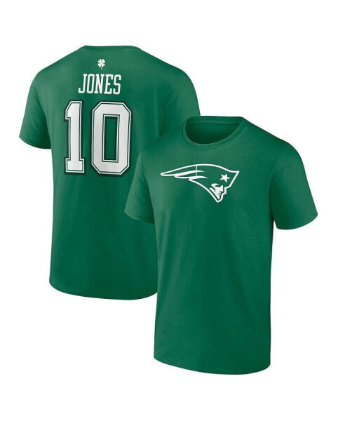 Men's Mac Jones Green New England Patriots St. Patrick's Day Icon Player T-shirt