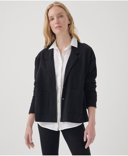 Women's Organic Cotton Airplane Relaxed Blazer