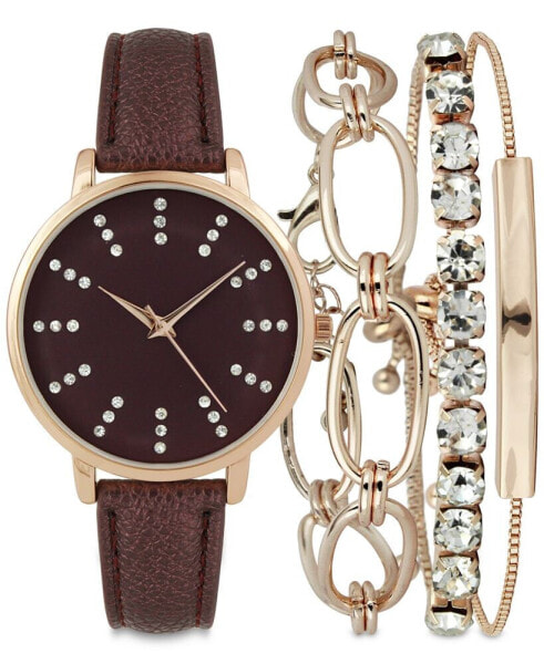 Часы INC International Concepts Brown Strap Watch