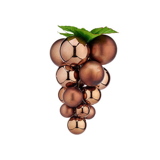 Ёлочные шарики Krist+ Большой виноград коричневый пластик 22 x 22 x 33 см