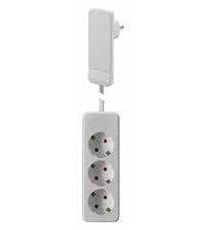Bachmann 933.007 - 1.6 m - 3 AC outlet(s) - Indoor - White - VDE - 1 pc(s)