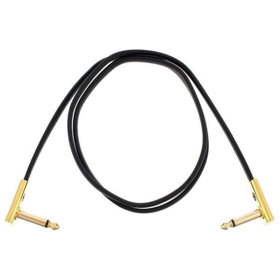 Пэровое кабель плоский Rockboard Flat Patch Cable Gold 100 см