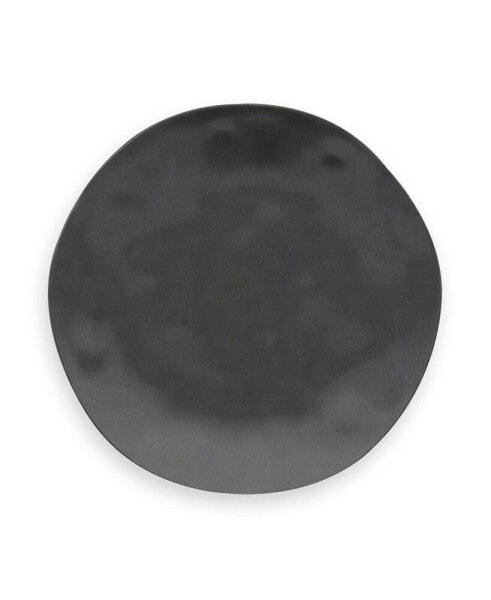 Nature Black Melamine Dinner Plate, 10.5", Set Of 6