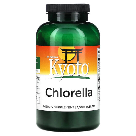БАД Chlorella-водоросли Swanson Kyoto, 1,500 таблеток