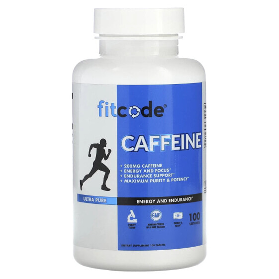 Предтренировочный комплекс FITCODE Кофеин 200 мг, 100 таблеток