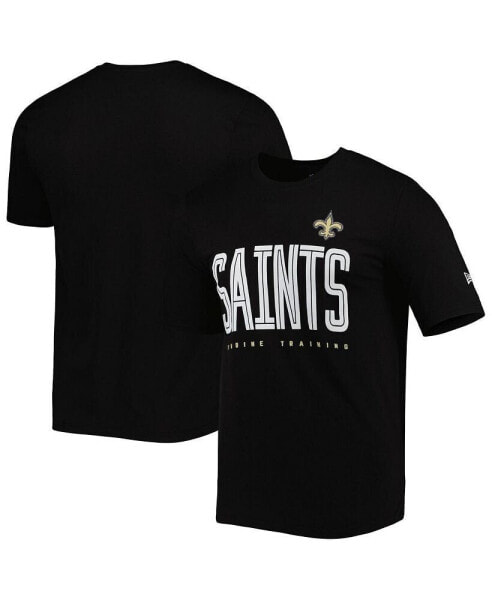 Men's Black New Orleans Saints Combine Authentic Training Huddle Up T-shirt
