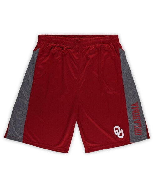 Men's Crimson Oklahoma Sooners Big and Tall Textured Shorts