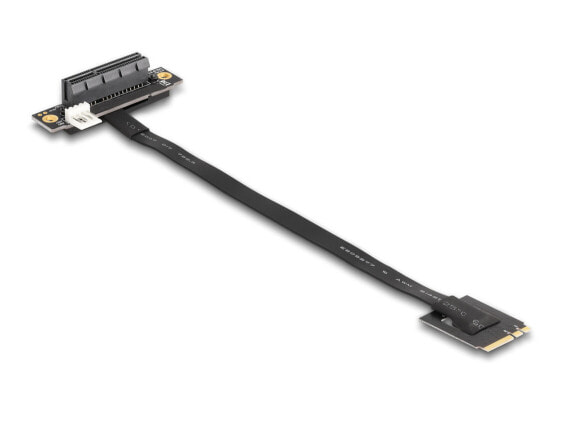 Delock M.2 Key A+E zu PCIe x4 NVMe Adapter gewinkelt mit 20 cm Kabel - Adapter - Digital/Display/Video