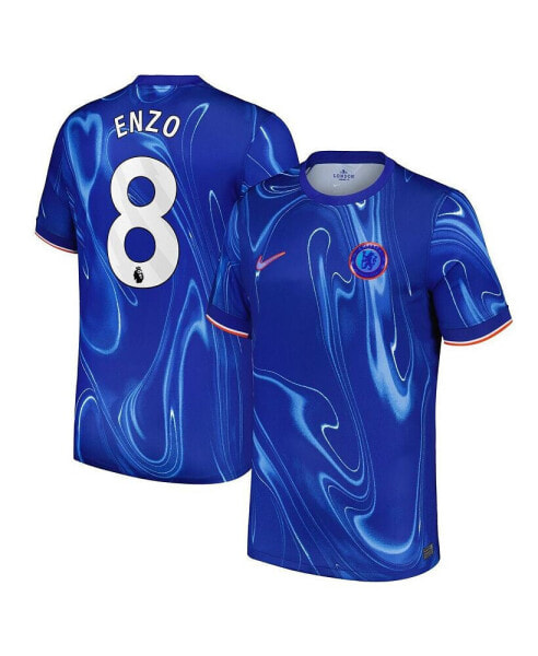 Men's Enzo Fernandez Blue Chelsea 2024/25 Home Replica Player Jersey