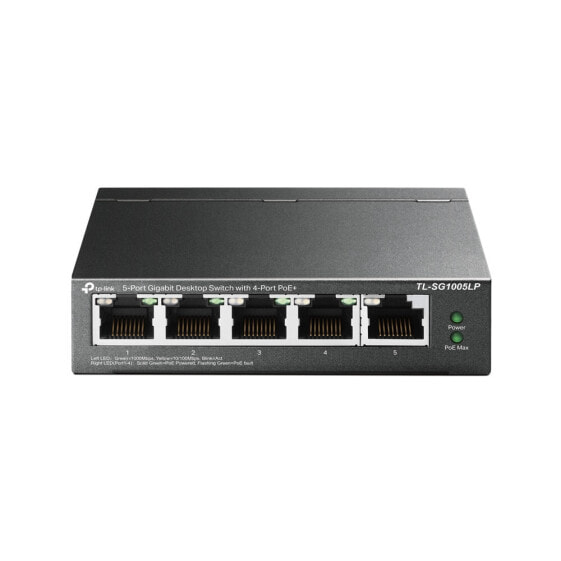 TP-LINK TL-SG1005LP - Unmanaged - Gigabit Ethernet (10/100/1000) - Power over Ethernet (PoE) - Wall mountable