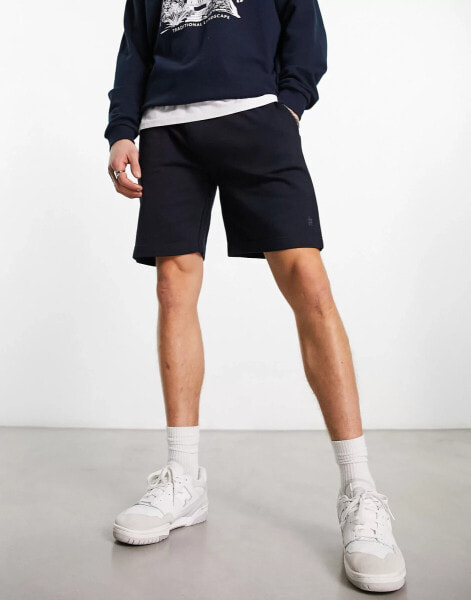 French Connection jersey shorts in navy