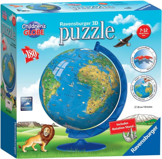 Ravensburger Puzzle kuliste 180el Globus po angielsku