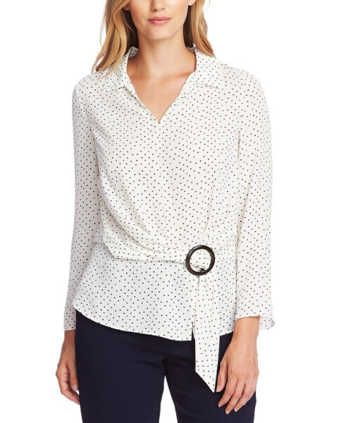 Блуза Vince Camuto Polka Dot Neck size S
