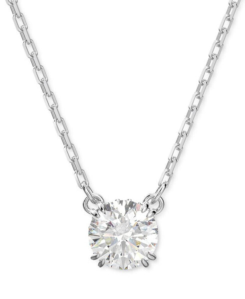 Silver-Tone Constella Crystal Pendant Necklace, 14-7/8" + 2" extender