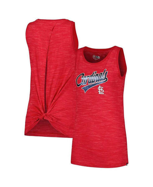 Women's Red St. Louis Cardinals Space-Dye Active Tank Top