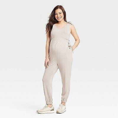 Sleeveless Maternity Leisure Jumpsuit - Isabel Maternity by Ingrid & Isabel