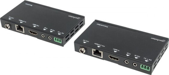 System przekazu sygnału AV Manhattan EXTENDER HDMI HDBASET PO SKRĘTCE CAT6/6A/7 4K DO 40M IR POC