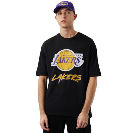 Футболка New Era Lakers Script Mesh