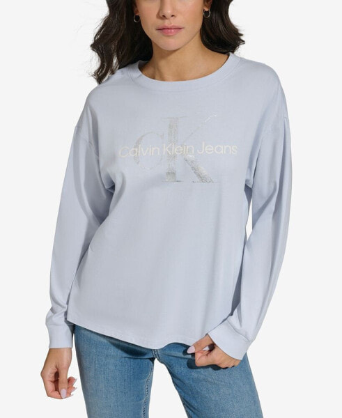 Women's Monogram Logo Long-Sleeve T-Shirt