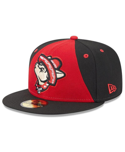 Men's Red El Paso Chihuahuas Authentic Collection Alternate Logo 59FIFTY Fitted Hat