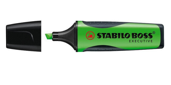 STABILO Boss Executive - Green - Brush/Fine tip - Green - 2 mm - 5 mm - Water-based ink