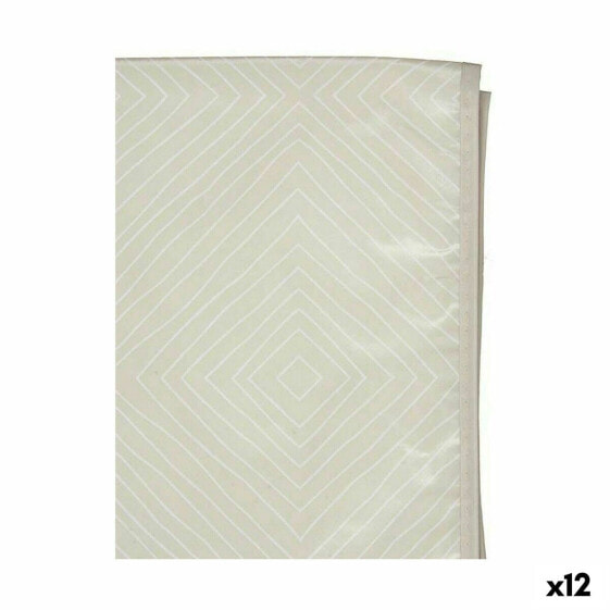 Tablecloth Oilcloth Beige Rhombus 140 x 180 cm (12 Units)