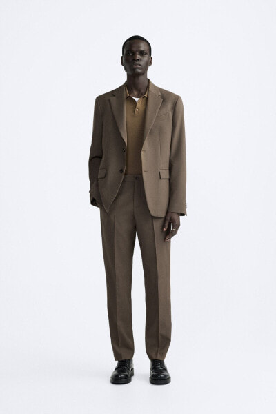 Wool blend suit blazer