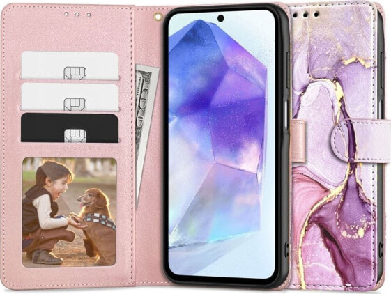 Tech-Protect TECH-PROTECT WALLET GALAXY A55 5G MARBLE