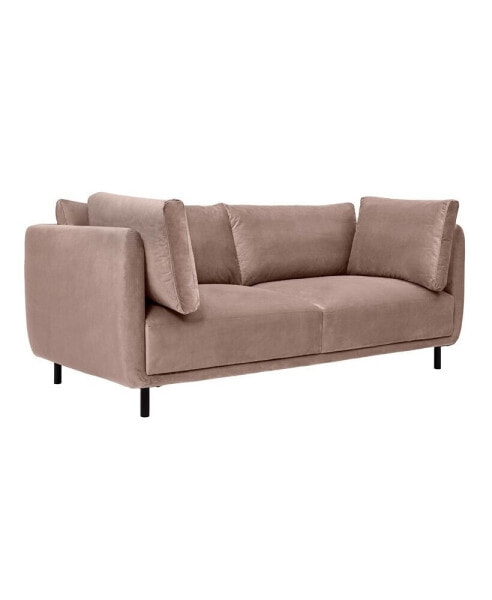 Serenity 79" Velvet with Metal Legs Sofa