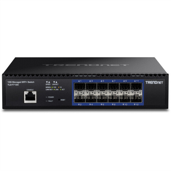 TRENDnet 12-Port 10G Layer 2 Managed SFP+ Switch - Switch - Amount of ports: