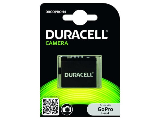 Duracell Camera Battery - replaces GoPro Hero 4 Battery - GoPro - 1160 mAh - 3.8 V - Lithium-Ion (Li-Ion)