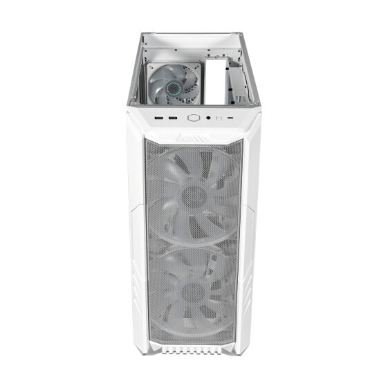 HAF 500 - Midi Tower - PC - White - ATX - micro ATX - SSI CEB - ITX - EATX - Mesh - Tempered glass - Plastic - Steel - Multi